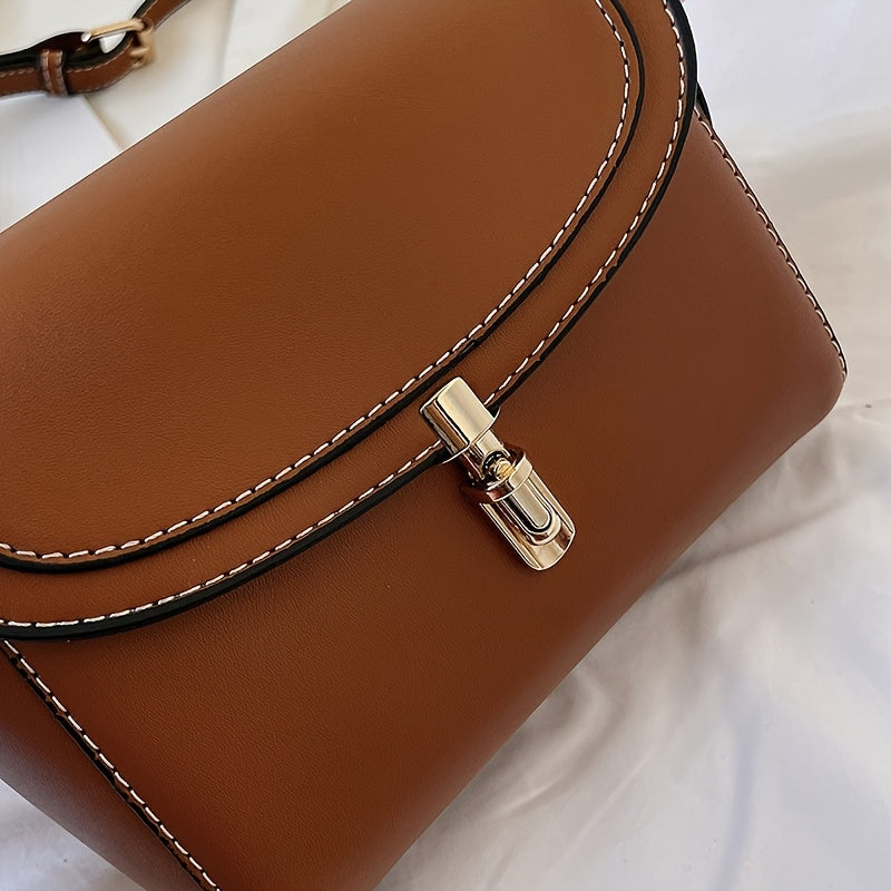 PU Women's Shoulder Bag, Large Capacity, Comfortable And Versatile, Small Square Bag