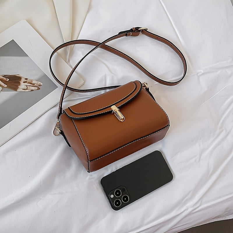 PU Women's Shoulder Bag, Large Capacity, Comfortable And Versatile, Small Square Bag