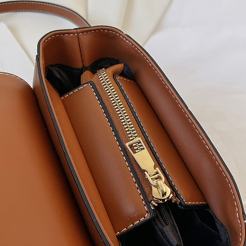 PU Women's Shoulder Bag, Large Capacity, Comfortable And Versatile, Small Square Bag
