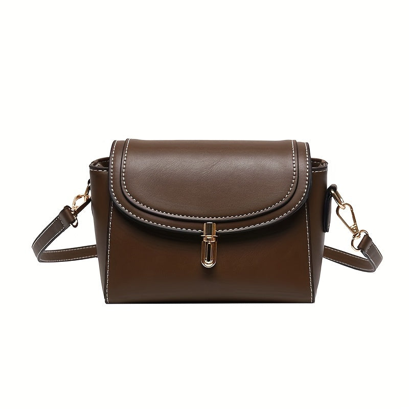 PU Women's Shoulder Bag, Large Capacity, Comfortable And Versatile, Small Square Bag
