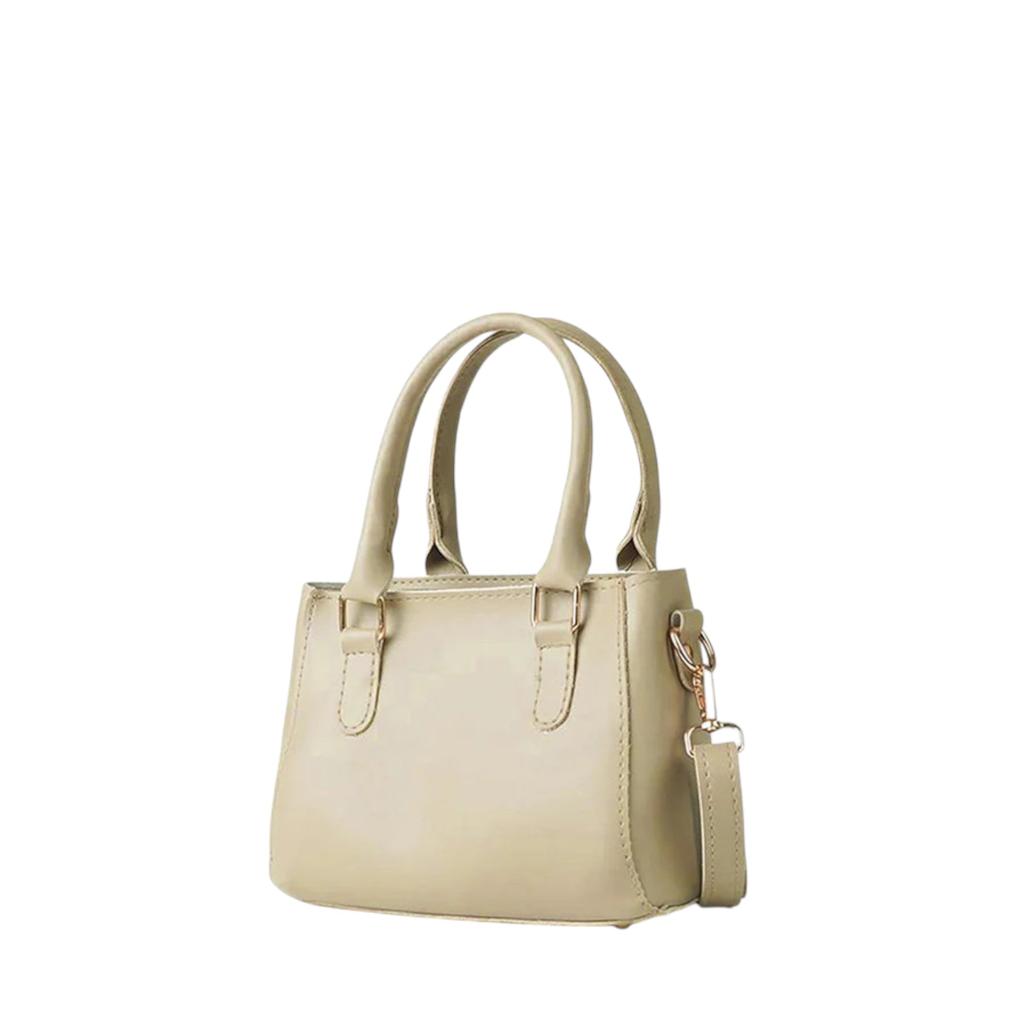 Faux Leather Coco Beige Handbag