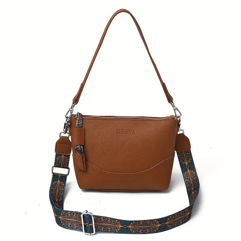 Women's Elegant Ethnic Embroidery Shoulder Strap Bag Large Capacity Crossbody Bag
