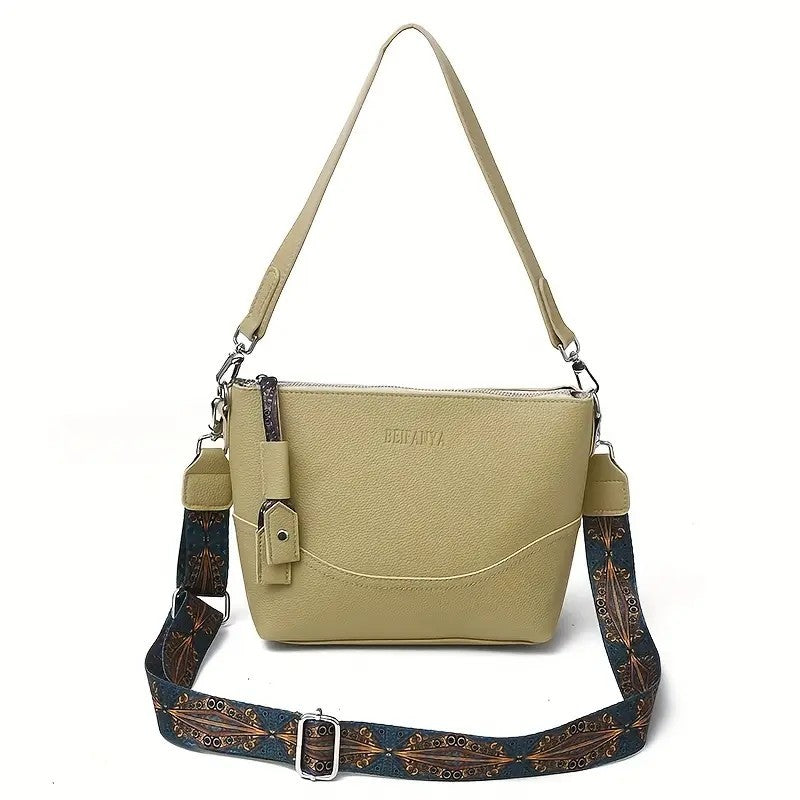 Women's Elegant Ethnic Embroidery Shoulder Strap Bag Large Capacity Crossbody Bag